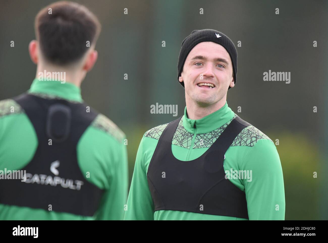 Tranent, Ormiston, East Lothian.Scotland. Royaume-Uni 11 décembre 20 session de formation Hibernian Stephen McGinn pour Scottish Premiership match avec Hamilton Credit: eric mccowat/Alay Live News Banque D'Images