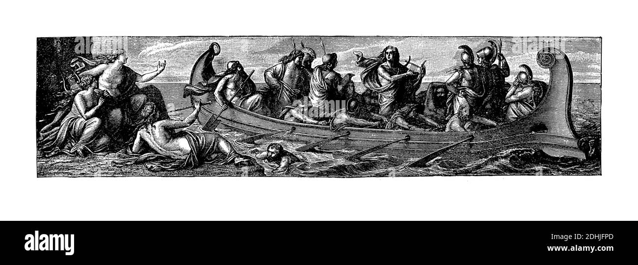 Dessin original créé par les Argonautes, un groupe de héros dans la mythologie grecque. Publié dans histoire illustrée des grandes nations : de l'earlie Banque D'Images