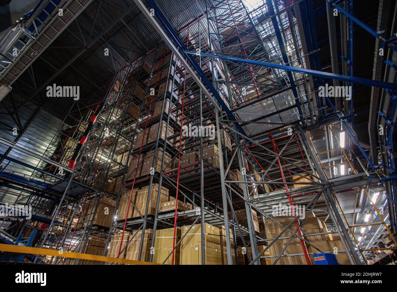 Centre de distribution de Samsonite à Oudenaarde, Belgique Banque D'Images