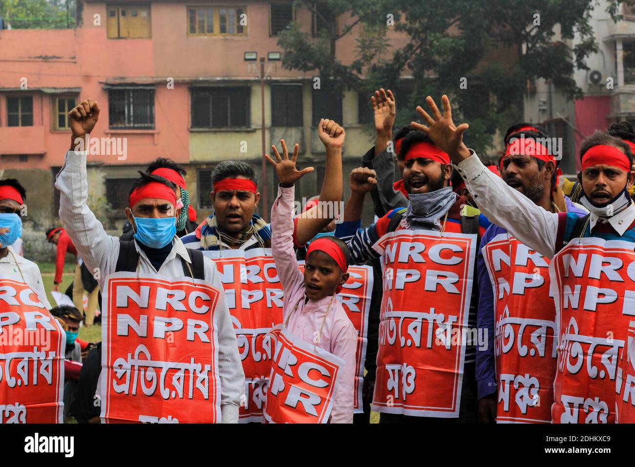 Kolkata, Inde. 11 décembre 2020. Le mouvement anti CAA-NPR-NRC reprend à Kolkata, en Inde, le vendredi 11 décembre 2020. La Loi modifiant la citoyenneté (CAA) a été promulguée par le gouvernement de l'Inde. (Photo de Snehasish Bodhak/Pacific Press/Sipa USA) crédit: SIPA USA/Alay Live News Banque D'Images