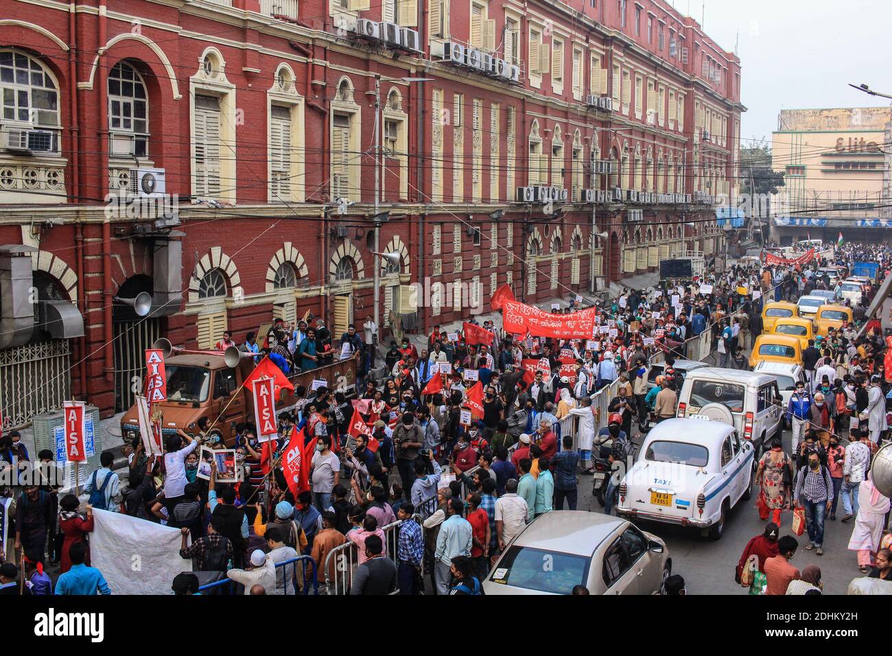 Kolkata, Inde. 11 décembre 2020. Le mouvement anti CAA-NPR-NRC reprend à Kolkata, en Inde, le vendredi 11 décembre 2020. La Loi modifiant la citoyenneté (CAA) a été promulguée par le gouvernement de l'Inde. (Photo de Snehasish Bodhak/Pacific Press/Sipa USA) crédit: SIPA USA/Alay Live News Banque D'Images