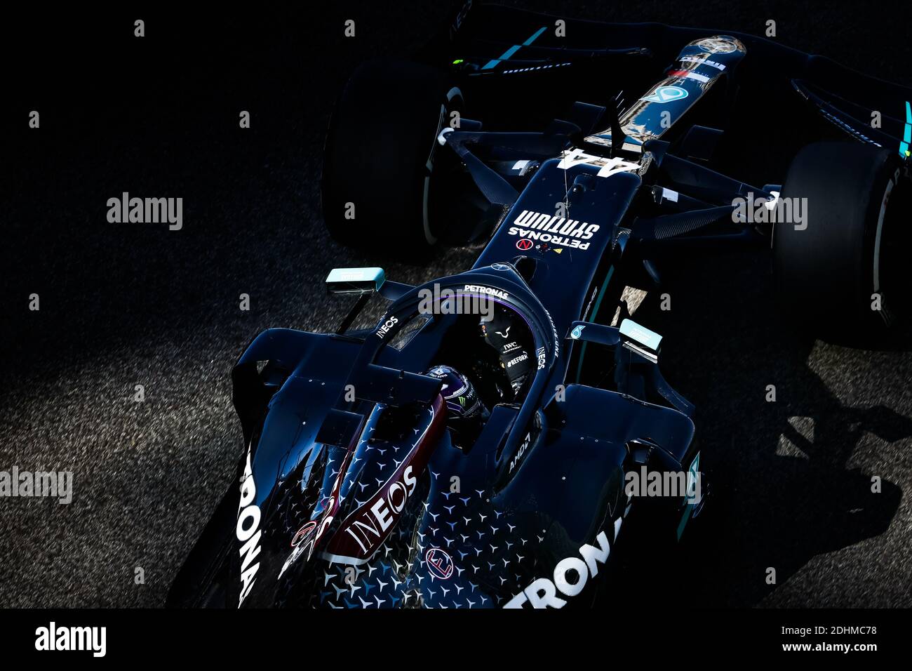 44 HAMILTON Lewis (gbr), Mercedes AMG F1 GP W11 Hybrid EQ Power+, action pendant la Formule 1 Etihad Airways Grand Prix 2020 d'Abu Dhabi, du 11 au 13 décembre 2020 sur le circuit Yas Marina, à Abu Dhabi - photo Antonin Vincent / DPPI / LM Banque D'Images