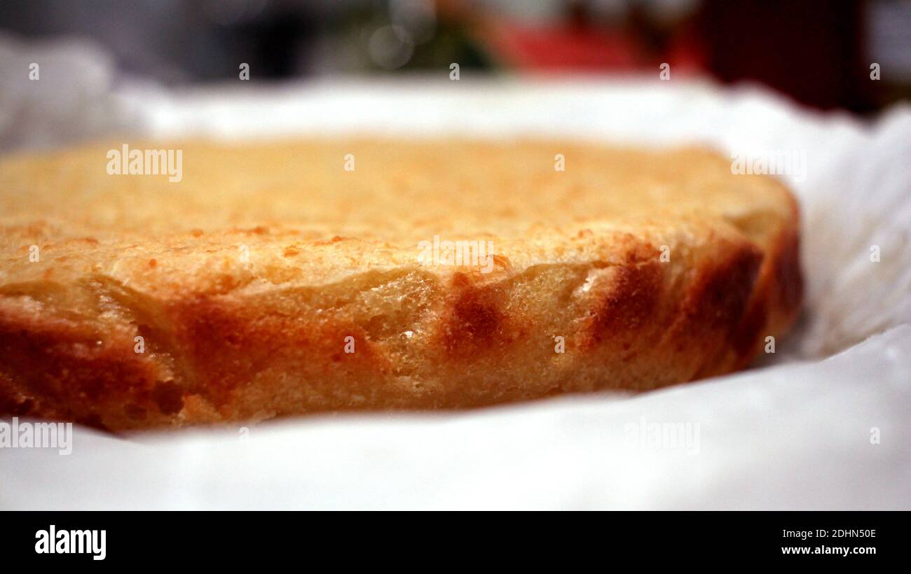 gros plan sur le gâteau au manioc Banque D'Images