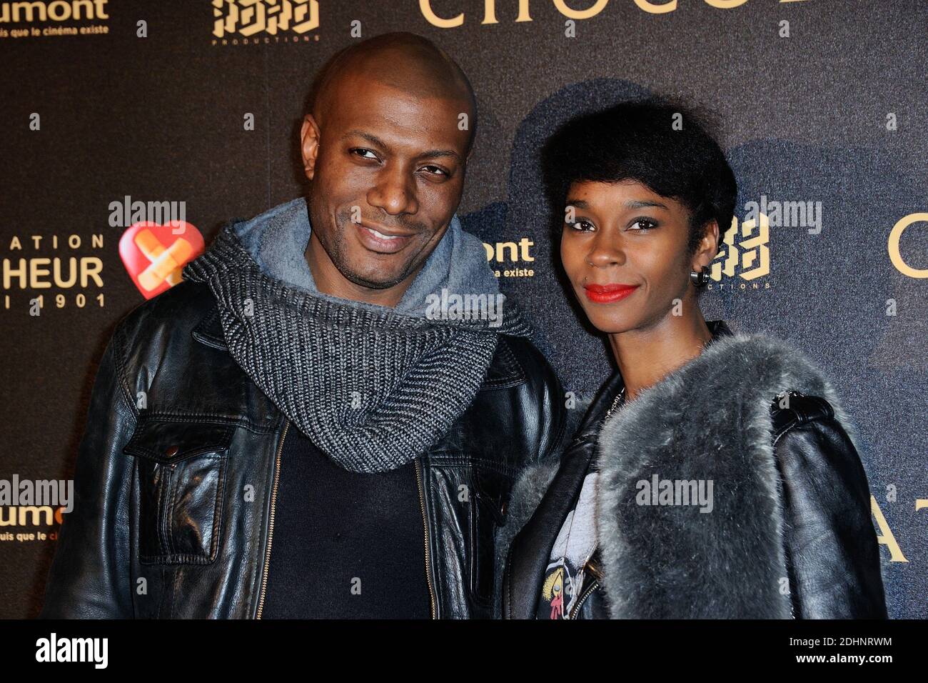 harry roselmack et chrislaine roselmack assistent a l avant premiere du film chocolat avec l association cekedubonheur au gaumont marignan a paris france le 01 fevrier 2016 photo d aurore marechal abacapress com photo stock alamy