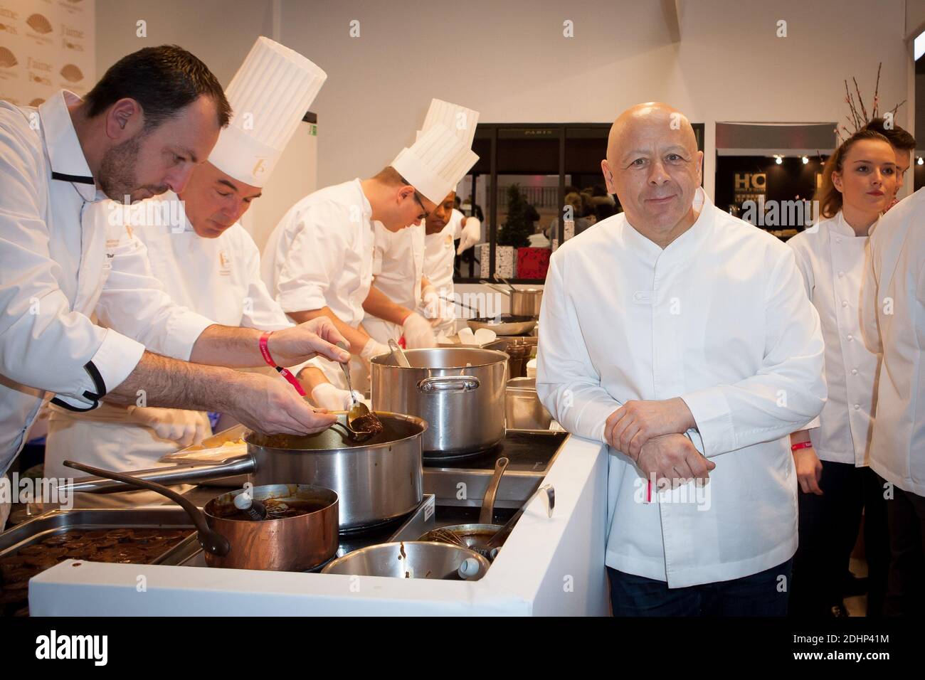 Thierry Marx participe au festival Gastronomie Taste of Paris 2016 au Grand Palais de Paris, france, le 11 février 2016. Photo par Audrey Poree/ ABACAPRESS.COM Banque D'Images
