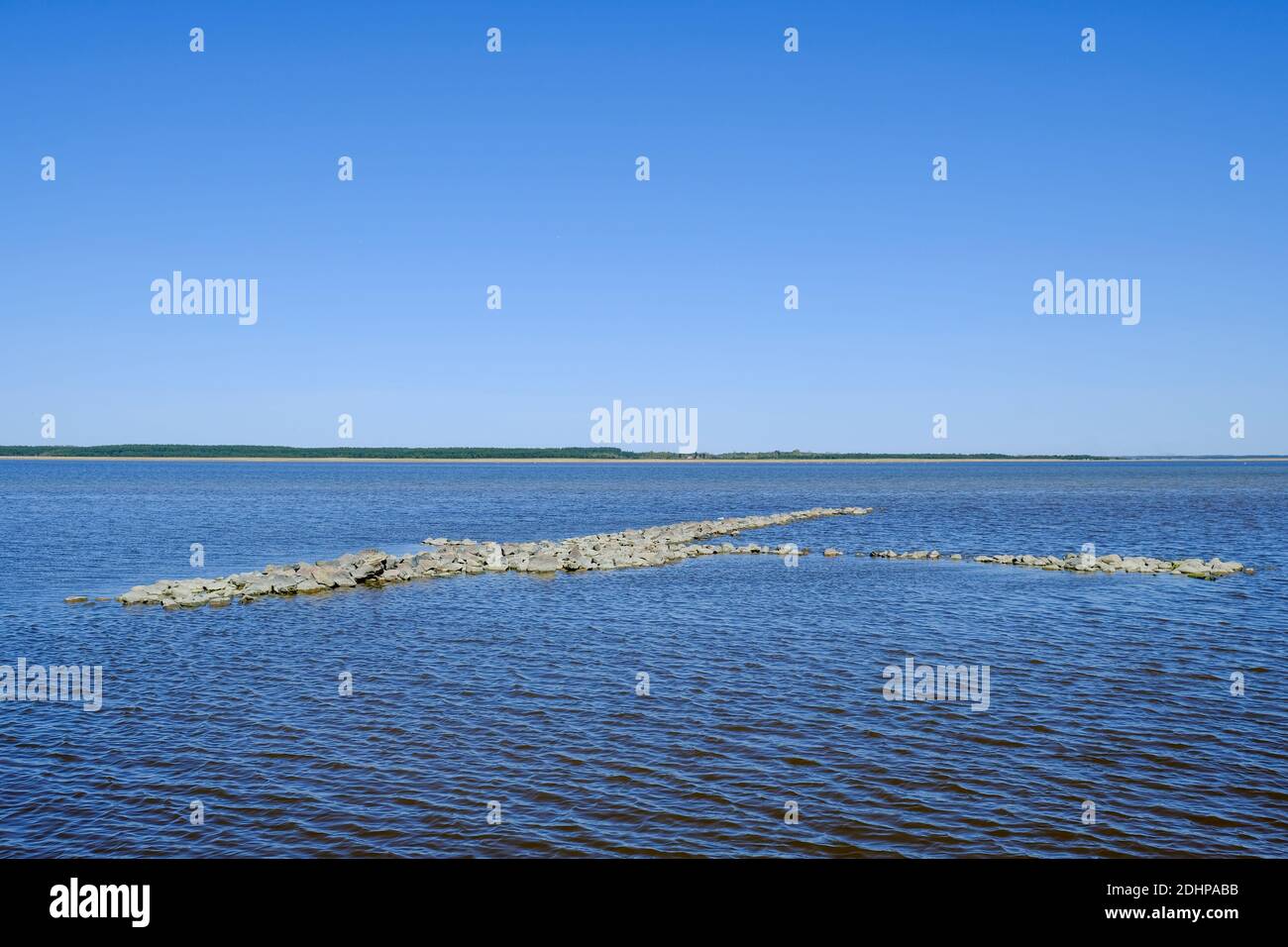 Mer et ciel - Haapsalu, Comté de Lääne, Estonie Banque D'Images