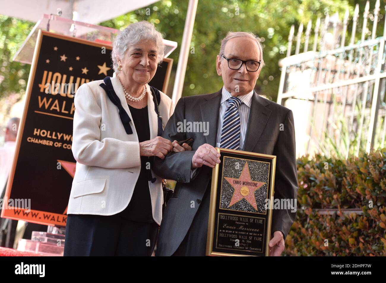 Ennio morricone and maria travia Banque de photographies et d’images à