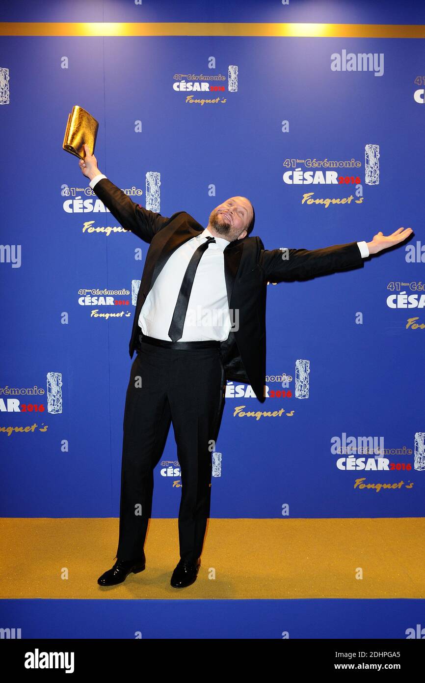 François Damiens participant au 41e Cesar après le dîner de fête qui s'est tenu au restaurant du Fouquet à Paris, en France, le 26 février 2016. Photo d'Aurore Marechal/ABACAPRESS.COM Banque D'Images