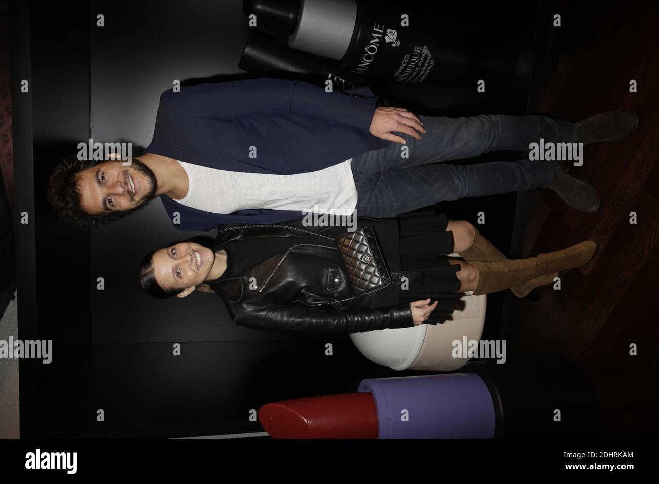 Amir Haddad et sa femme Lital lors de la soirée de progrès du site Internet 'a beau Luxe' par l'Oréal Luxe a Paris, France. Le 16 mars 2016. Photo de Jerome Domine/ABACAPRESS.COM Banque D'Images