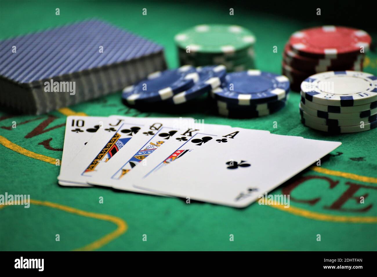 Une image d'un poker Banque D'Images