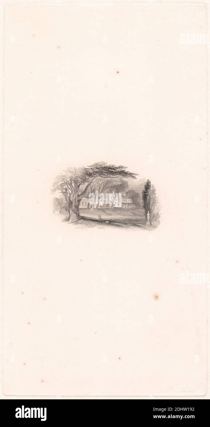 St. Anne's Hill, No. I, Edward Alfred Goodall, 1819–1908, British, d'après Joseph Mallord William Turner, 1775–1851, British, 1834, gravure en ligne, épreuve du graveur Banque D'Images