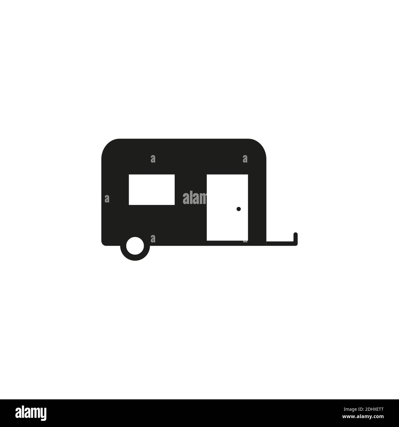 icône de remorque de camping élément de l'icône de camping pour le concept mobile et les applications web. L'icône de remorque de camping en ligne fine peut être utilisée pour le Web et le mobile. Premium i Illustration de Vecteur