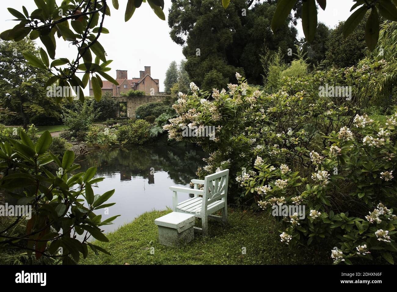 Chartwell maison vue du jardin . C'était la maison de Winston Churchill depuis plus de 40 ans et c'est maintenant la Fiducie nationale Banque D'Images