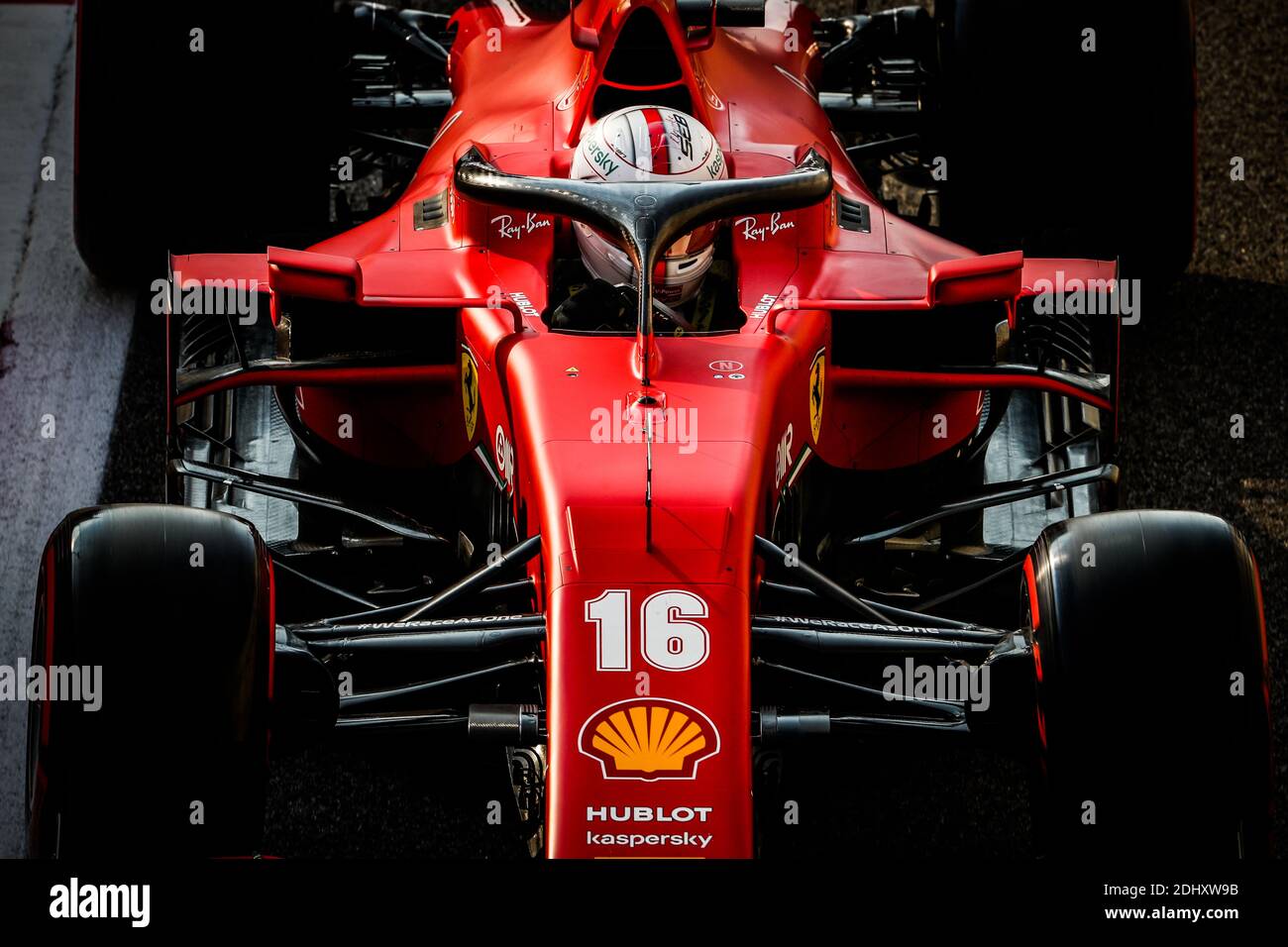 16 LECLERC Charles (mco), Scuderia Ferrari SF1000, action pendant le Grand Prix de Formule 1 Etihad Airways Abu Dhabi 2020, du 11 au 13 décembre 2020 sur le circuit Yas Marina, à Abu Dhabi - photo Antonin Vincent / DPPI / LM Banque D'Images