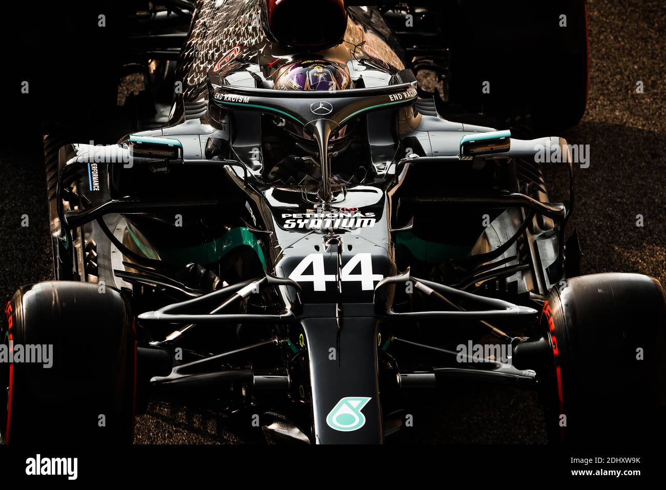 44 HAMILTON Lewis (gbr), Mercedes AMG F1 GP W11 Hybrid EQ Power+, action pendant la Formule 1 Etihad Airways Grand Prix 2020 d'Abu Dhabi, du 11 au 13 décembre 2020 sur le circuit Yas Marina, à Abu Dhabi - photo Antonin Vincent / DPPI / LM Banque D'Images