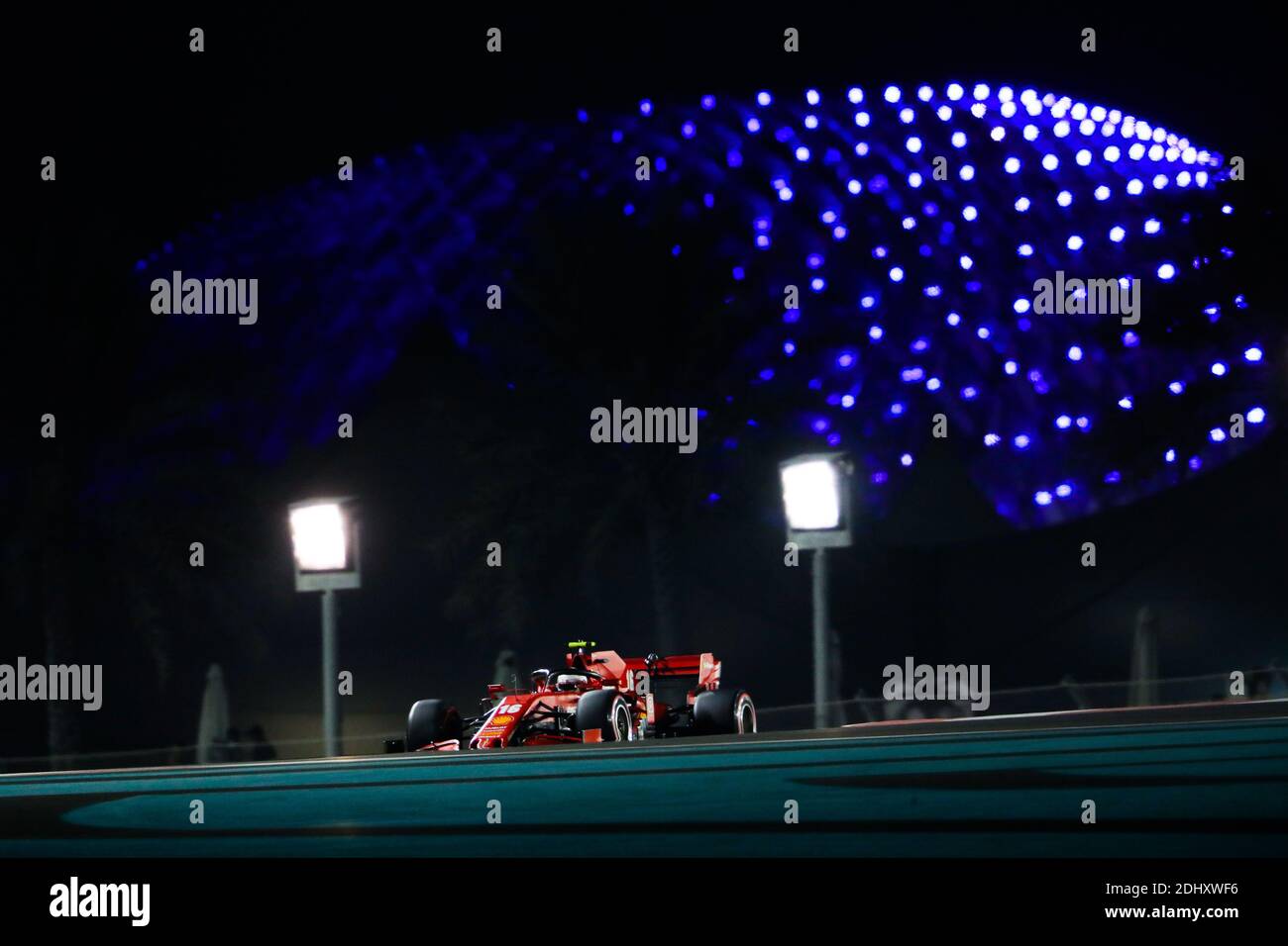 16 LECLERC Charles (mco), Scuderia Ferrari SF1000, action pendant le Grand Prix de Formule 1 Etihad Airways Abu Dhabi 2020, du 11 au 13 décembre 2020 sur le circuit Yas Marina, à Abu Dhabi - photo Antonin Vincent / DPPI / LM Banque D'Images
