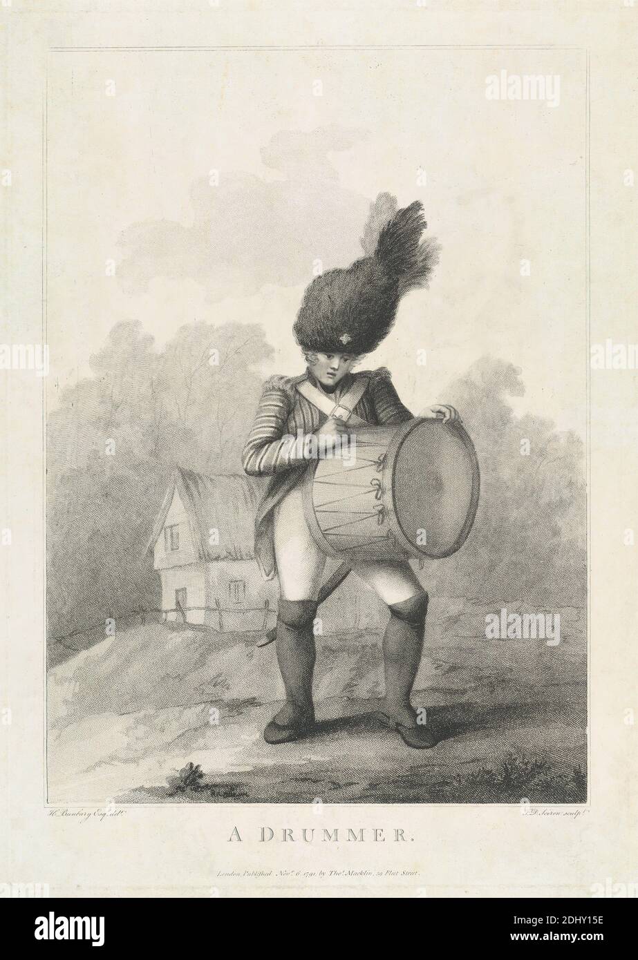 Batteur, Francis David Soiron, né en 1764, d'après Henry William Bunbury, de 1750 à 1811, British, c. 1791, gravure à crépi, feuille : 16 1/4 x 11 1/2in. (41.3 x 29,2 cm Banque D'Images