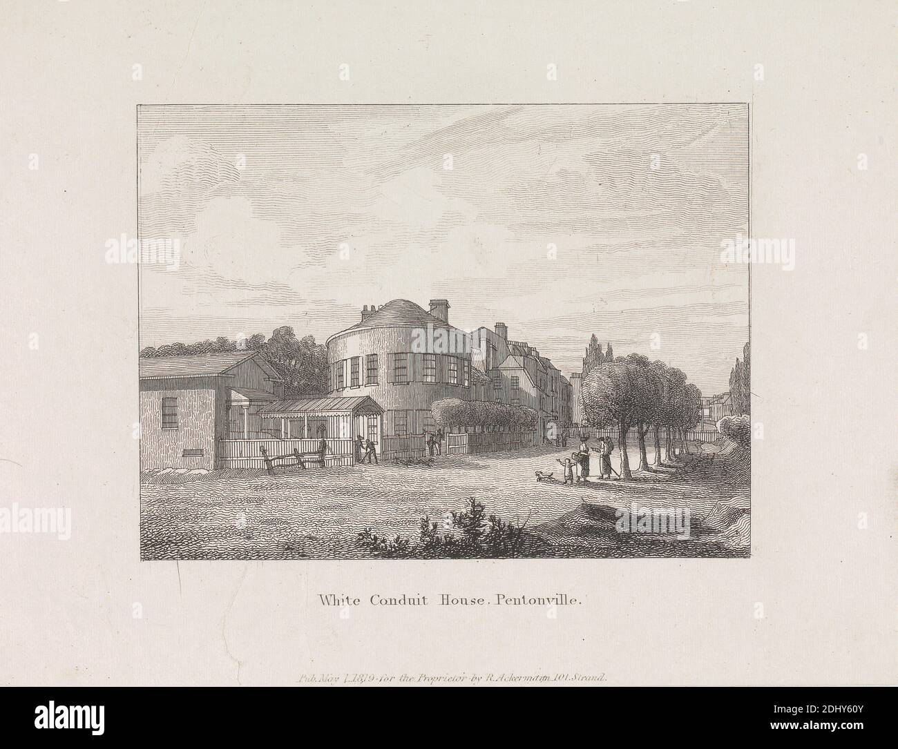 White conduit House, Pentonville, artiste inconnu, XIXe siècle, après artiste inconnu, 1819, gravure, feuille: 6 1/8 x 6 13/16po. (15.6 x 17,3 cm Banque D'Images