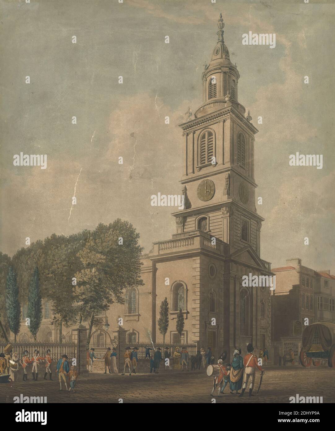 St. Botolphes, John Chapman, actif ca. 1792–1823, Britannique, après artiste inconnu, 1816, Aquatint, couleur main, feuille: 17 7/8 x 15po. (45.4 x 38,1 cm Banque D'Images