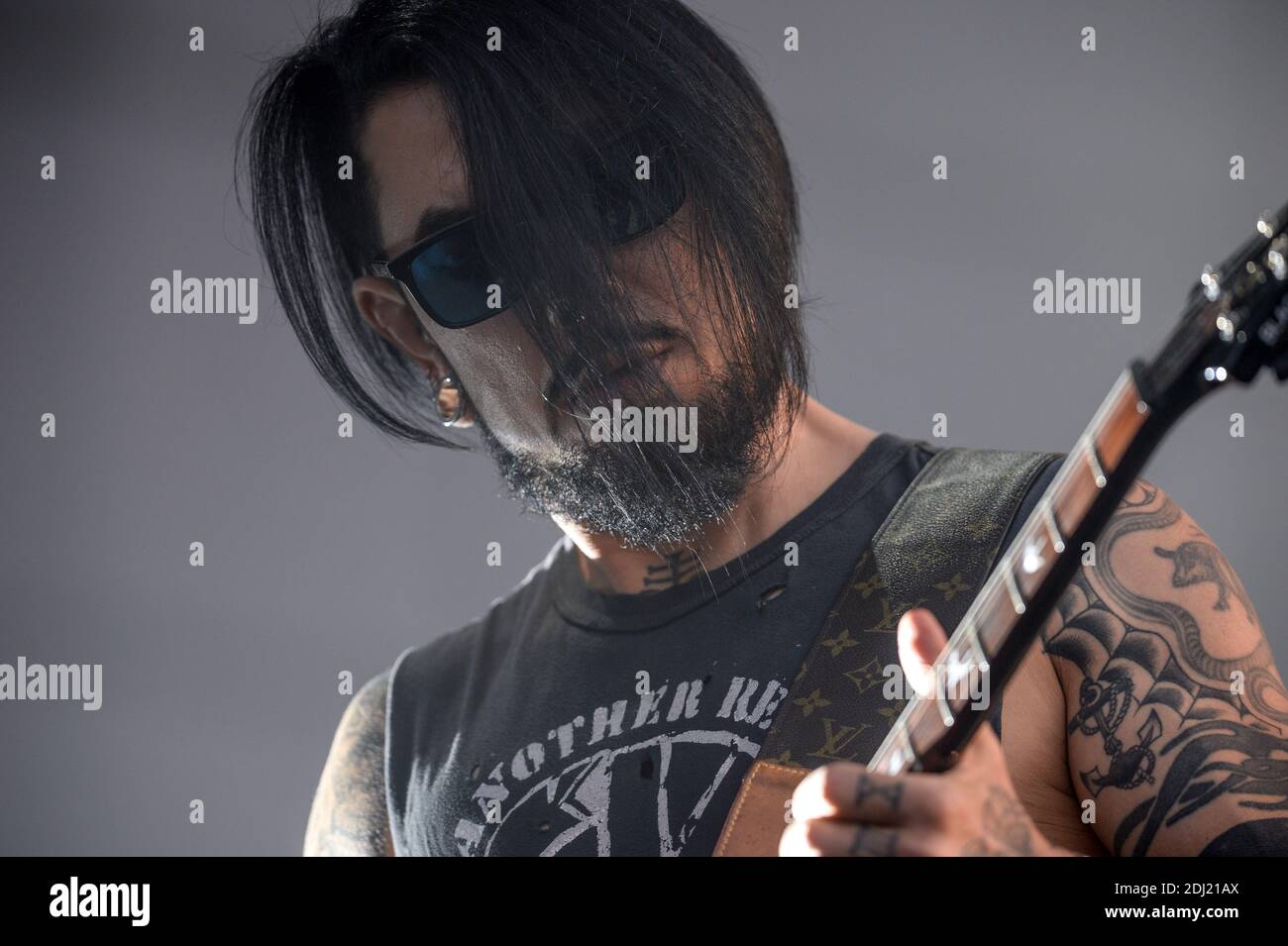 Jane's addiction en direct lors de la 1ère édition du Download Festival à Paris, France, le 11 juin 2016. Photo Julien Reynaud/APS-Medias/ABACAPRESS.COM Banque D'Images