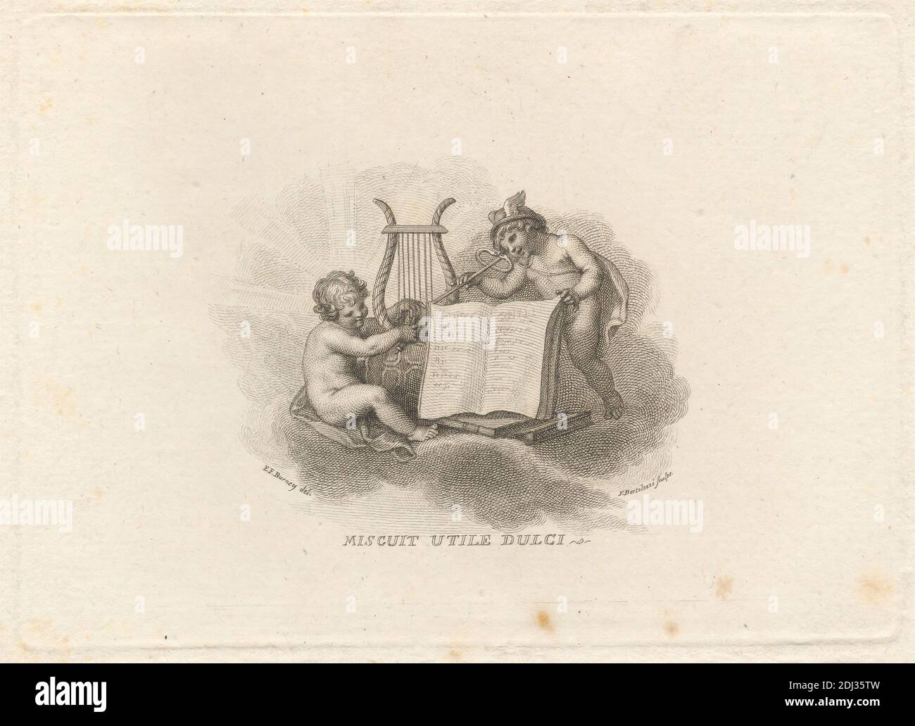 Billet pour la maison de Brandenbourg Masquerade, Francesco Bartolozzi RA, 1728–1815, italien, actif en Grande-Bretagne (1764–99), après Edward Francis Burney, 1760–1848, britannique, ca. 1797, décapage et gravure au trait sur du papier crème, moyennement texturé, feuille: 5 1/4 x 6 3/4 pouces (13.3 x 17.1 cm), plaque: 4 3/8 x 6 pouces (11.1 x 15.2 cm), et image: 2 5/8 x 3 1/4 pouces (6.7 x 8.3 cm) Banque D'Images