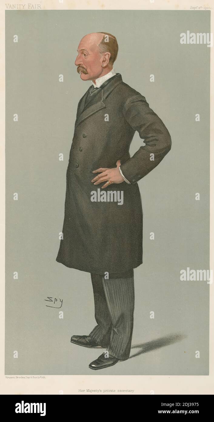 Politiciens - Vanity Fair - 'Secrétaire privé de sa majesté'. Colonel Sir Arthur John Brigge. 6 septembre 1900, Leslie Matthew 'Spy' Ward, 1851–1922, British, 1900, Chromolithograph Banque D'Images