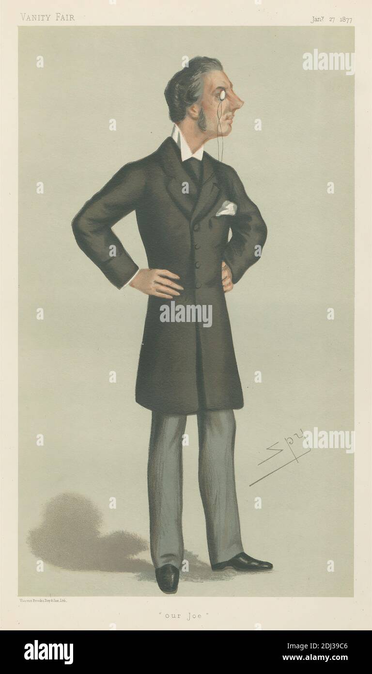 Politiciens - Vanity Fair - « Our Joe ». Monsieur Joseph Chamberlain. 27 janvier 1877, Leslie Matthew 'Spy' Ward, 1851–1922, British, 1877, Chromolithograph Banque D'Images Politiciens - Vanity Fair - « Our Joe ». Monsieur Joseph Chamberlain. 27 janvier 1877, Leslie Matthew 'Spy' Ward, 1851–1922, British, 1877, Chromolithograph Banque D'Images