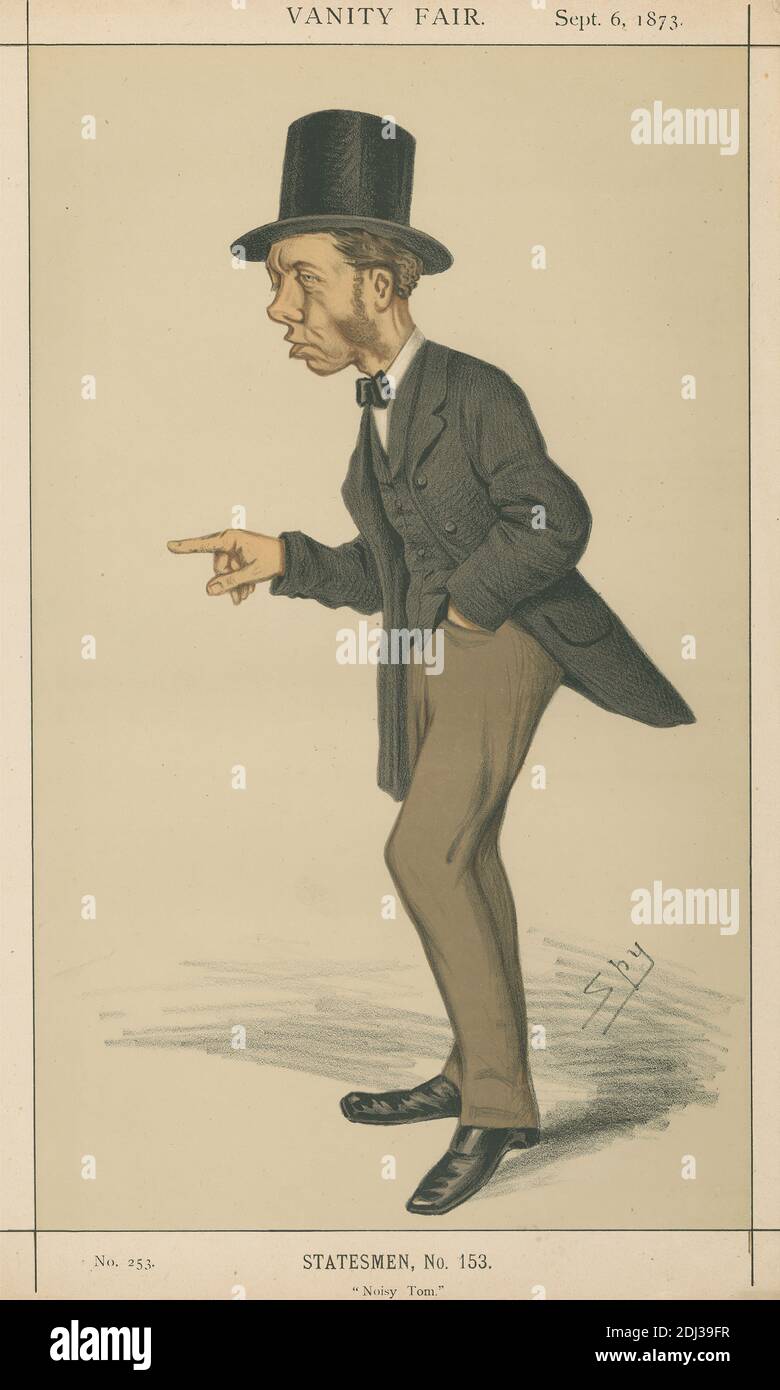 Politiciens - Vanity Fair - 'Noisy Tom'. Sir Thomas Collins. 6 septembre 1873, Leslie Matthew 'Spy' Ward, 1851–1922, British, 1873, Chromolithograph Banque D'Images