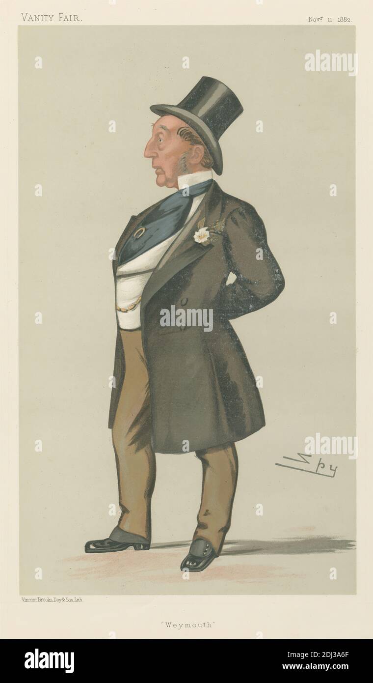 Hommes politiques - Vanity Fair - 'Weymouth'. Monsieur Henry Edwards. 11 novembre 1882, Leslie Matthew 'Spy' Ward, 1851–1922, British, 1882, Chromolithograph Banque D'Images