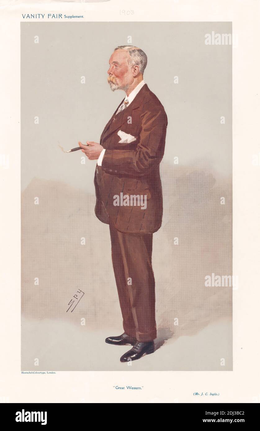 Vanity Fair - entrepreneurs et bâtisseurs Empire, Leslie Matthew 'Spy' Ward, 1851–1922, British, 1908, Chromolithograph Banque D'Images