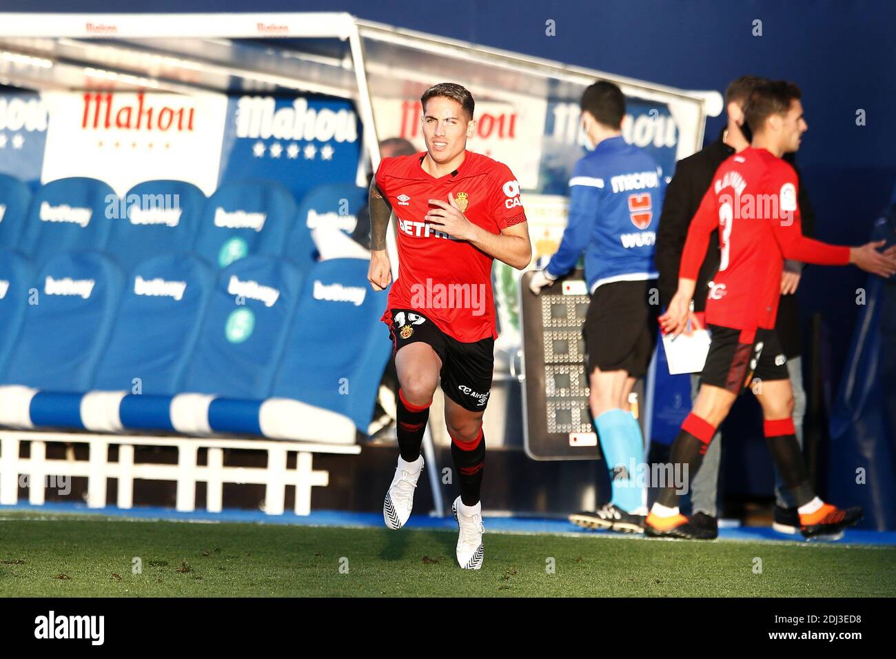 Leganes, Espagne. 12 décembre 2020. Braian Cufre (Mallorca) football : match espagnol 'la Liga Smartbank' entre CD Leganes 0-1 RCD Mallorca à l'Estadio Municipal de Butarque à Leganes, Espagne . Crédit: Mutsu Kawamori/AFLO/Alay Live News Banque D'Images