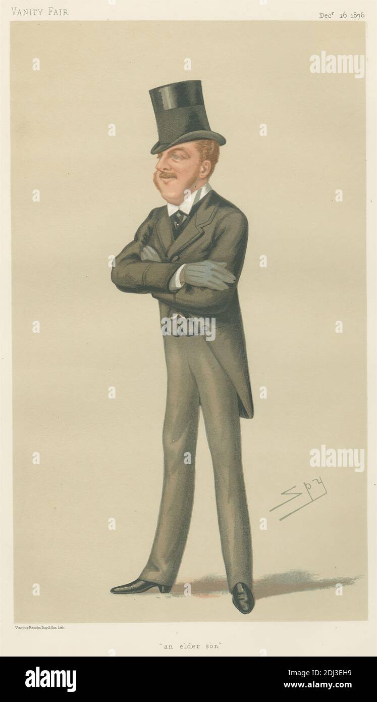 Politiciens - vanité équitable. 'un fils aîné.' Viscount MacDuff. 16 décembre 1876, Leslie Matthew 'Spy' Ward, 1851–1922, British, 1876, Chromolithograph Banque D'Images