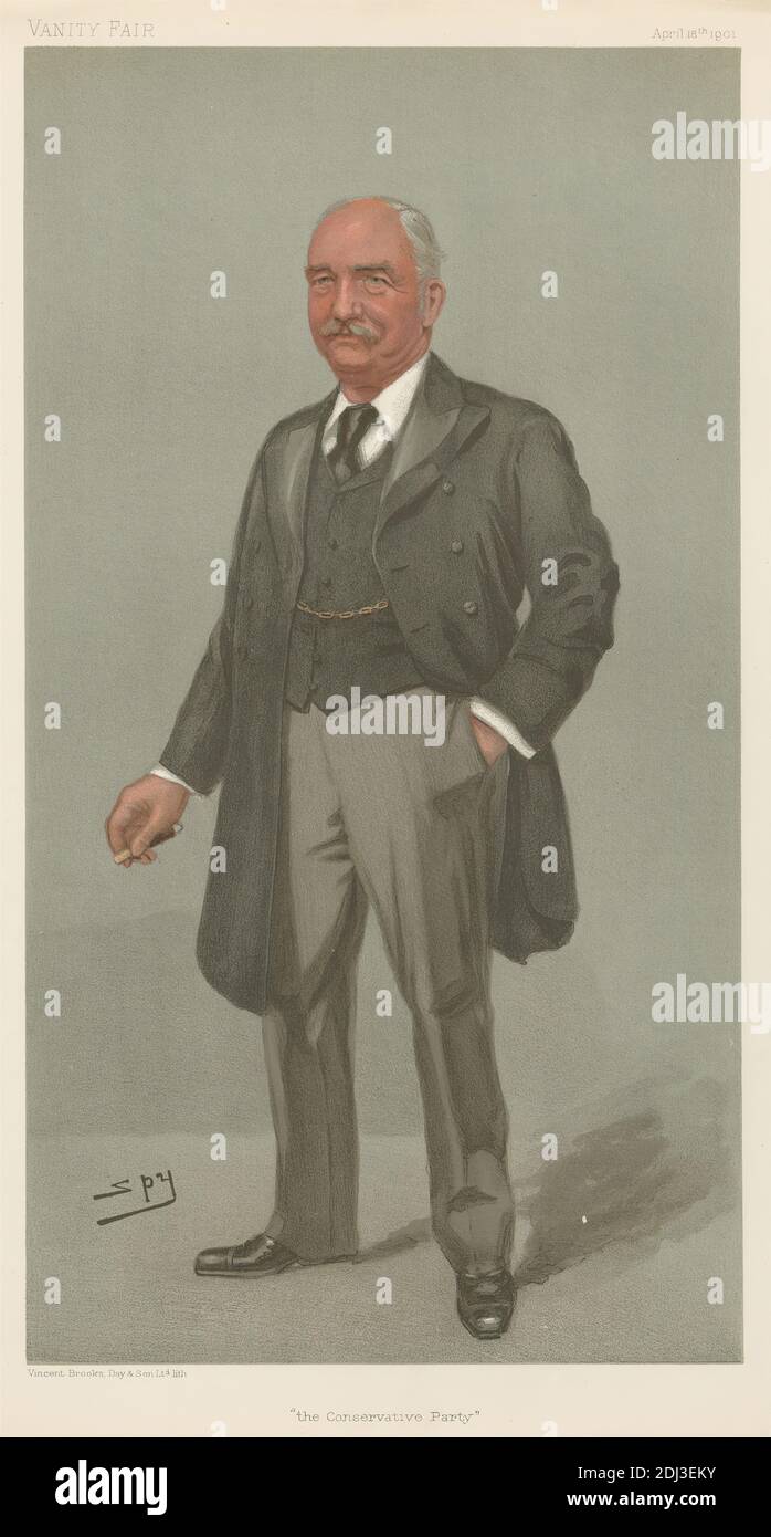 La vanité politique. 'Le Parti conservateur'. M. Richard William Evelyn Middleton. 18 avril 1901, Leslie Matthew 'Spy' Ward, 1851–1922, British, 1901, Chromolithograph Banque D'Images