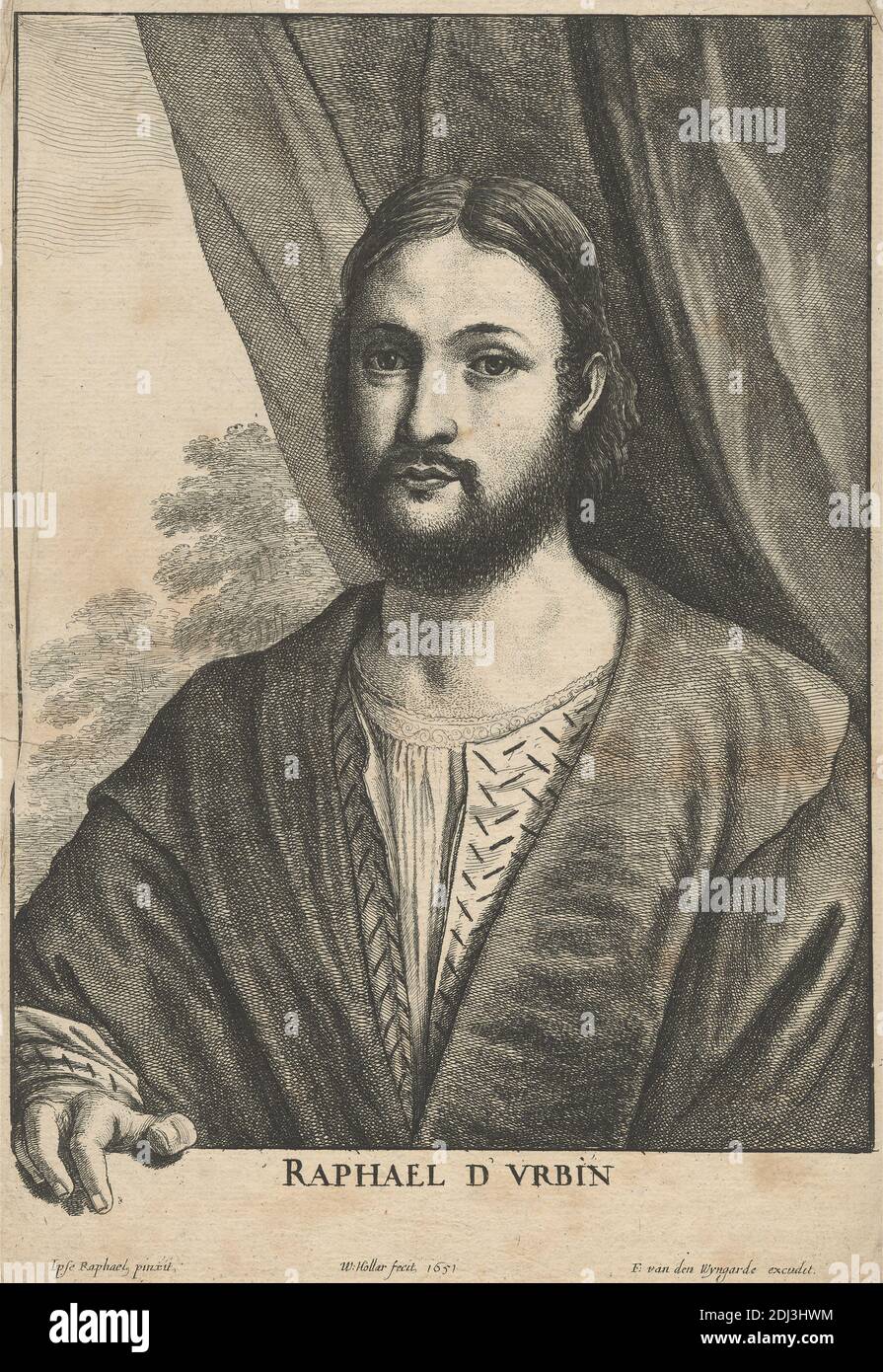 Raphaël d'Vrbin, Venceslaus Hollar, 1607–1677, Bohême, après Raphaël, italien, 1483–1520, italien, 1651 Banque D'Images