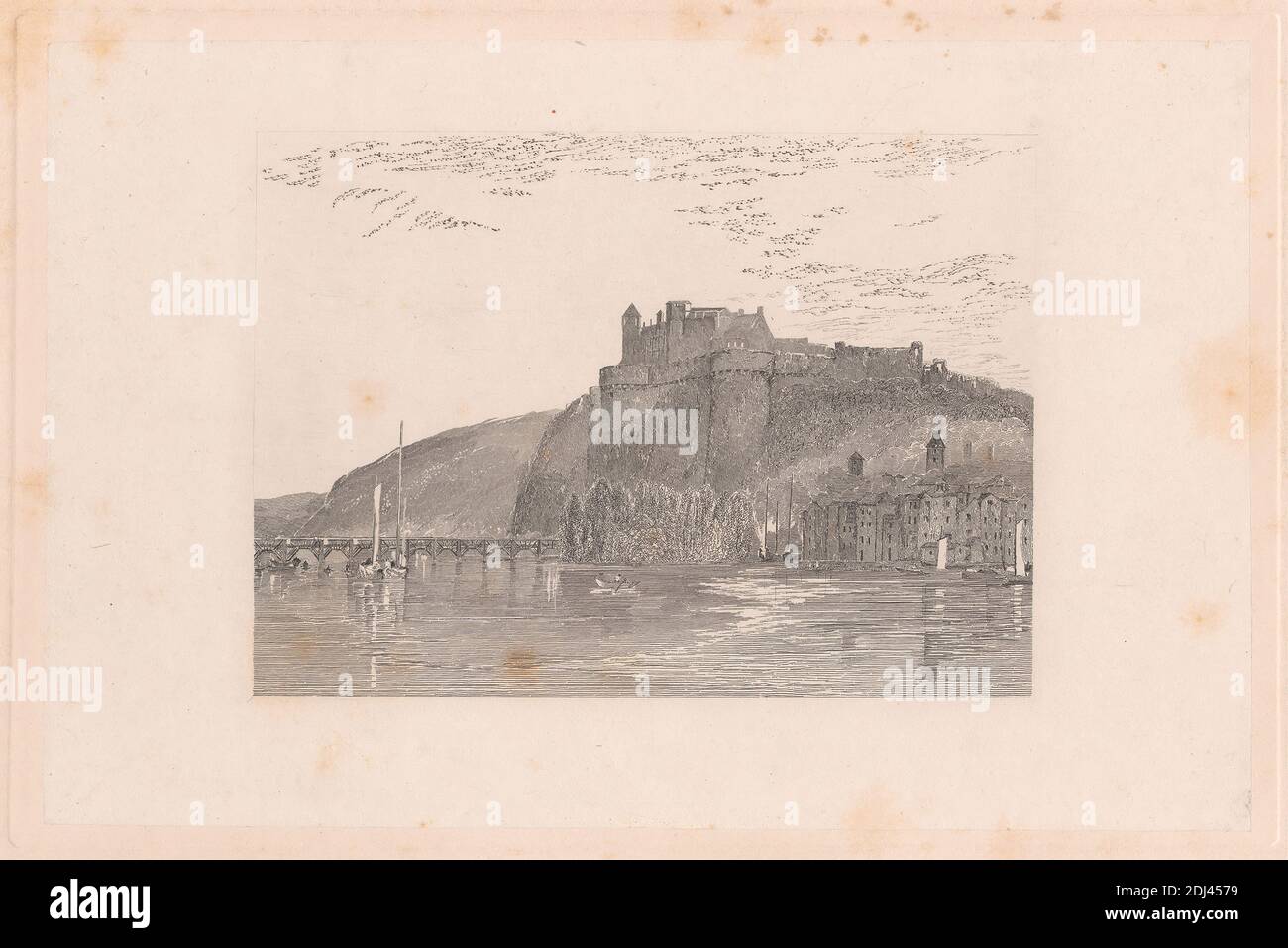 Amboise, W. R. Smith, actif 1819–1851, d'après Joseph Mallord William Turner, 1775–1851, British, 1833, Line gravure Banque D'Images