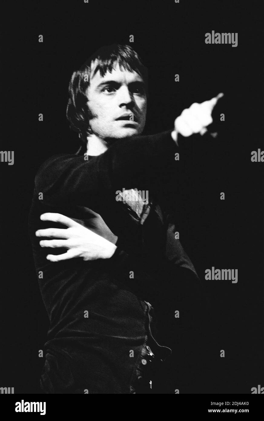 Ian Charleson (Hamlet) au HAMEAU par Shakespeare dans la Cambridge Theatre Company tour 1974 réalisateur: Richard Cottrell Banque D'Images