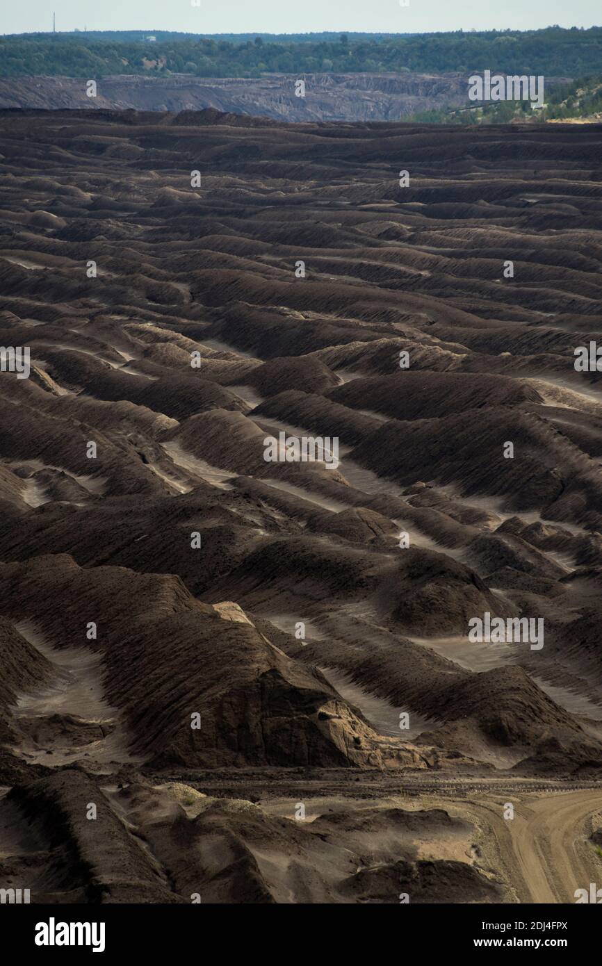 La mine à ciel ouvert Welzow-Süd de Lusatia, Allemagne 2020. Banque D'Images