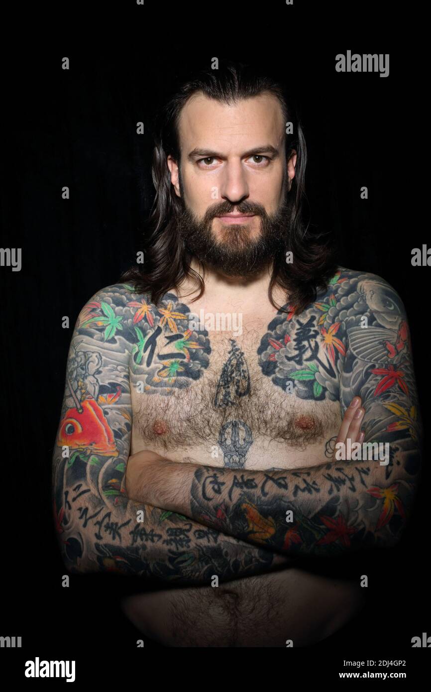 Royaume-Uni / Londres/Tattoo style /Irezumi/Alex Reinke aka Horikitsune is dire tatouage est une chose très puissante qu'il peut même créez ou brisez votre frv Banque D'Images