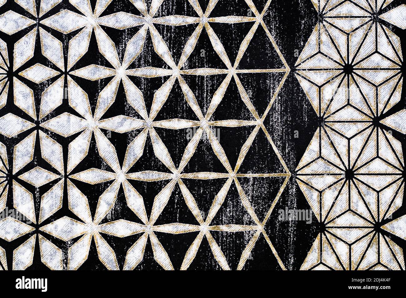 Texture d'arrière-plan de papier peint Vintage en tissu avec motif de répétition Banque D'Images
