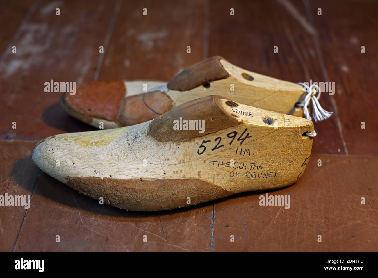 Grande-Bretagne / Angleterre /John Lobb/qui est qui de la chaussure dernière .la chaussure dernière de Sultan de Brunai. Banque D'Images