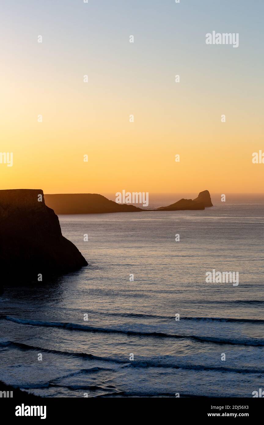 Worms Head, Rhossili, Gower Wales Banque D'Images