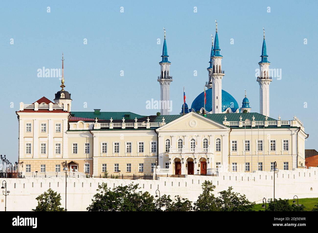 Russie, République du Tatarstan, ville de Kazan. Complexe historique et architectural du Kremlin de Kazan, patrimoine mondial de l'UNESCO. Banque D'Images