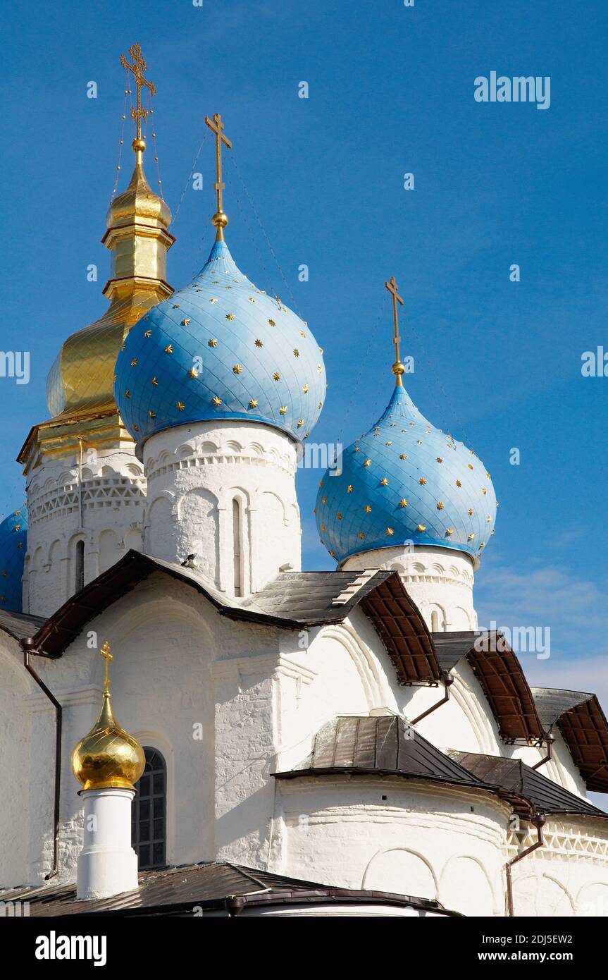Russie, République du Tatarstan, ville de Kazan. Complexe historique et architectural du Kremlin de Kazan, patrimoine mondial de l'UNESCO, Cathédrale. Banque D'Images