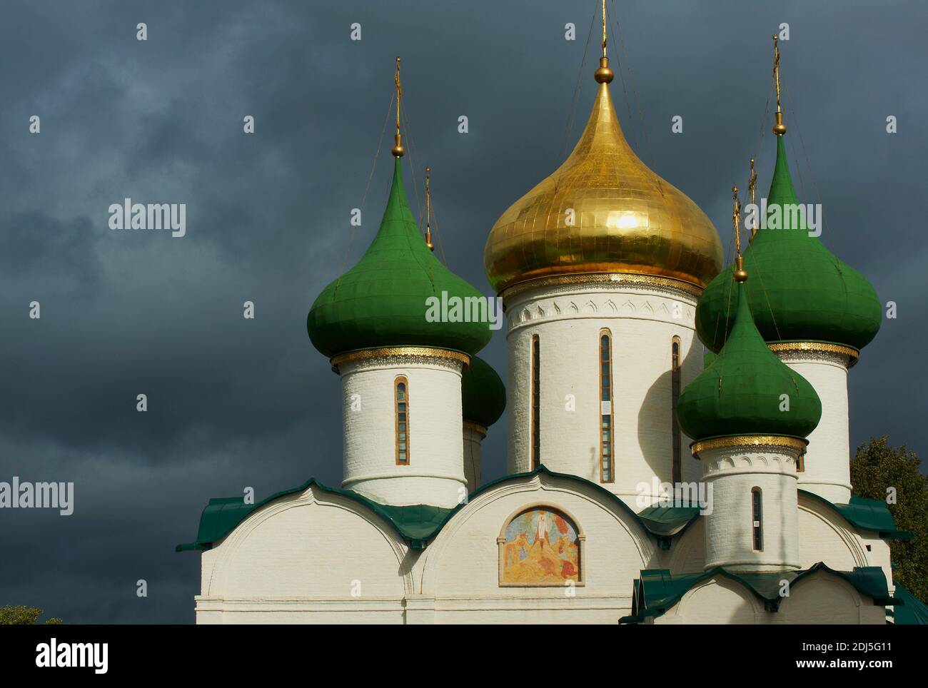 Russie, Rossiya, Vladimir Oblast, anneau d'or, Suzdal, patrimoine mondial de l'UNESCO, Monastère Sauveur de Saint Euthymius, Cathédrale de la Transfiguration Banque D'Images