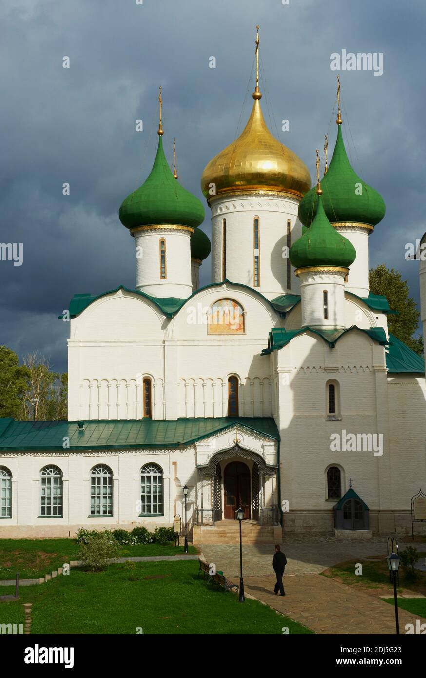 Russie, Rossiya, Vladimir Oblast, anneau d'or, Suzdal, patrimoine mondial de l'UNESCO, Monastère Sauveur de Saint Euthymius, Cathédrale de la Transfiguration Banque D'Images