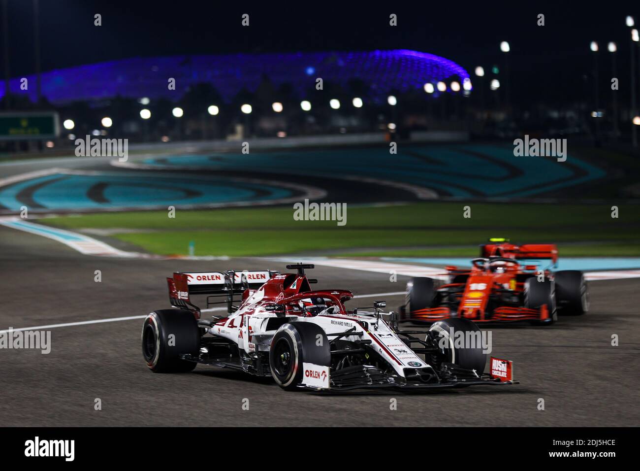 Abu Dhabi, Émirats arabes Unis. 12 décembre 2020. 07 RAIKKONEN Kimi (fin), Alfa Romeo Racing ORLEN C39, action pendant la Formule 1 Etihad Airways Abu Dhabi Grand Prix 2020, du 11 au 13 décembre 2020 sur le circuit Yas Marina, à Abu Dhabi - photo Antonin Vincent / DPPI / LM crédit: Gruppo Editoriale Media/Alay Live News Banque D'Images