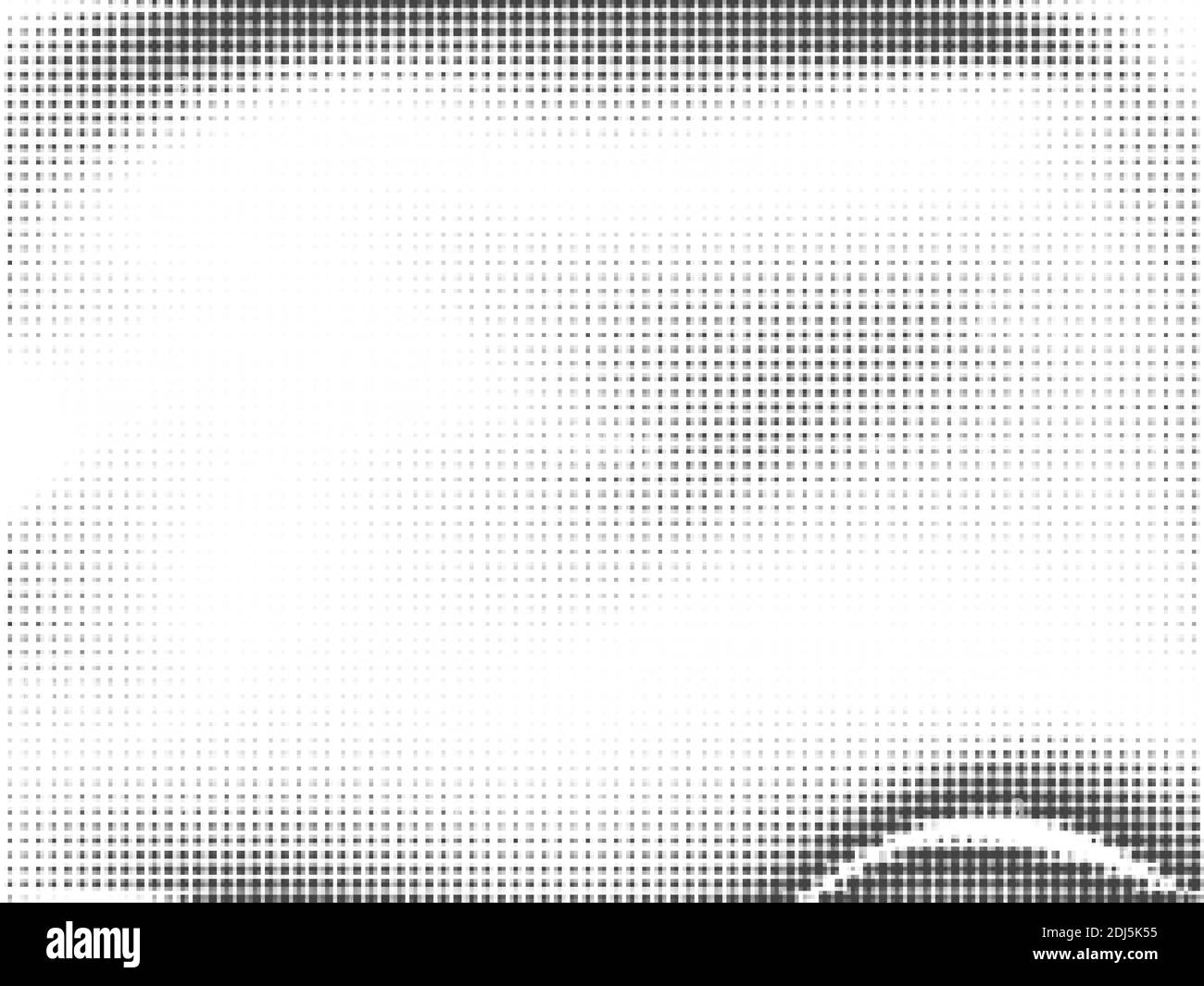 Arrière-plan en pointillés demi-tons abstrait. Motif monochrome avec points et cercles. Illustration de Vecteur