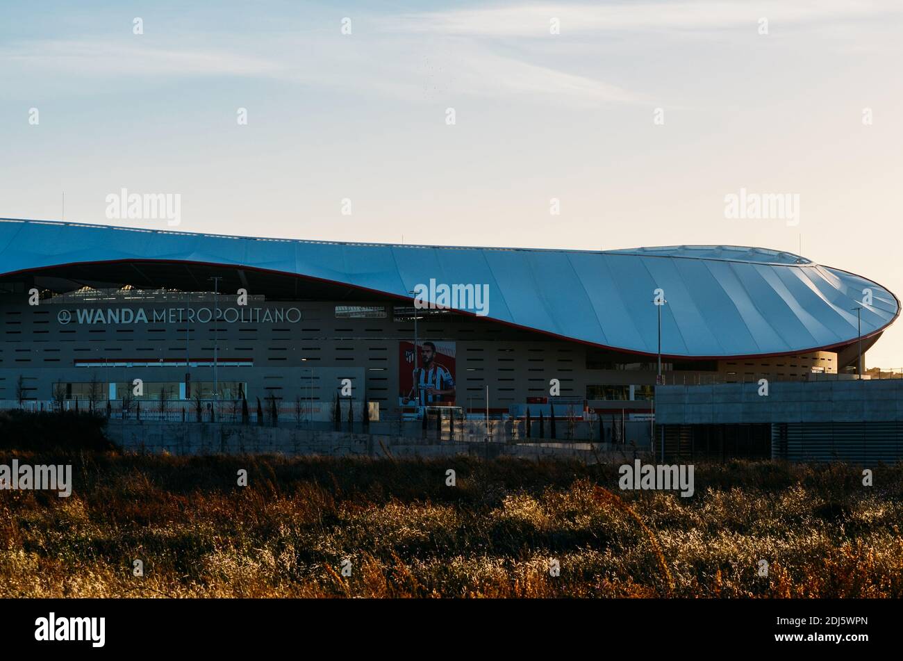 Estadio Wanda Metropolitano à Madrid, en Espagne, résidence de l'Atlético Madrid Banque D'Images