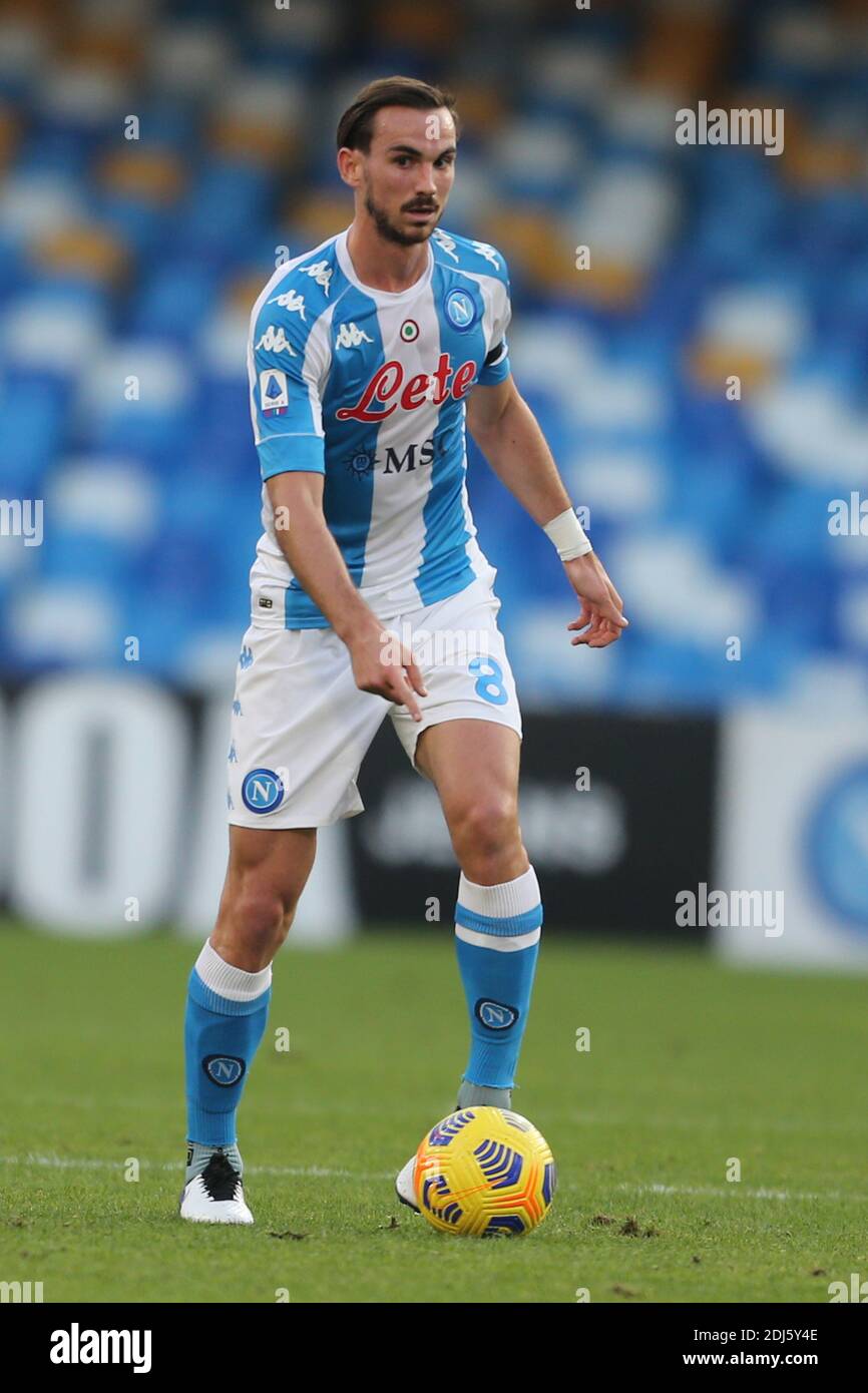 Le milieu de terrain espagnol de SSC Napoli, Fabian Ruiz, contrôle le ballon pendant The Serie A football Match SSC Napoli vs UC Sampdoria Banque D'Images