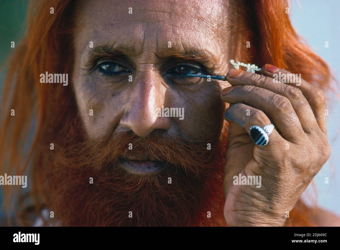 Sohrab Fakir Manganhar musicien folk pakistanais The Indus Valley, Sind, Pakistan. Banque D'Images